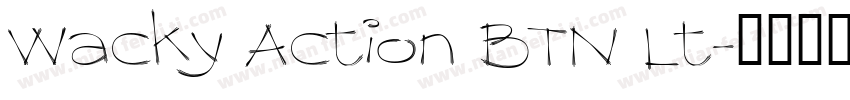 Wacky Action BTN Lt字体转换